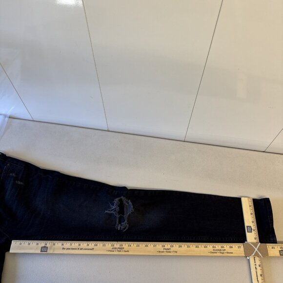 Abercrombie & Fitch Men’s Black Skinny Stretch Jeans 29x32 Distressed - Picture 12 of 13